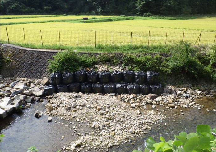 （一）円山川水系　米地川　河川災害復旧工事（甲347号） 工事前